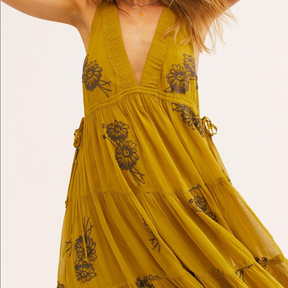 Free People embroidered dress